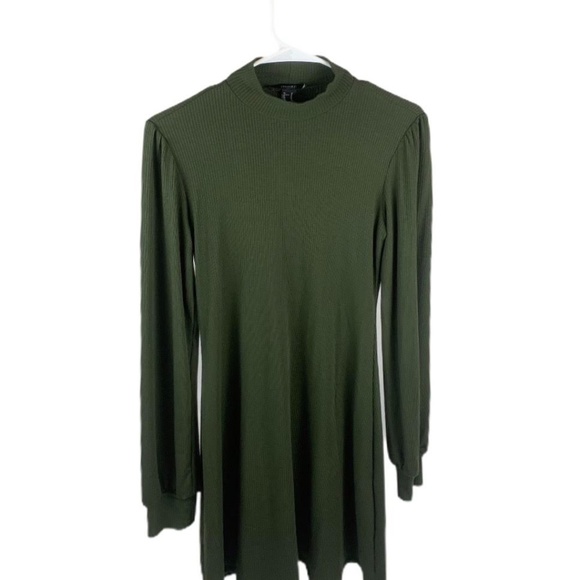 Forever 21 Dresses & Skirts - 🍀Forever21 Dress Long Sleeve High Neck Green